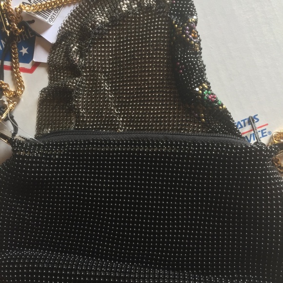 From St Xavier beaded gem embellished fold over MERCURY clutch bag - Picture 4 of 8